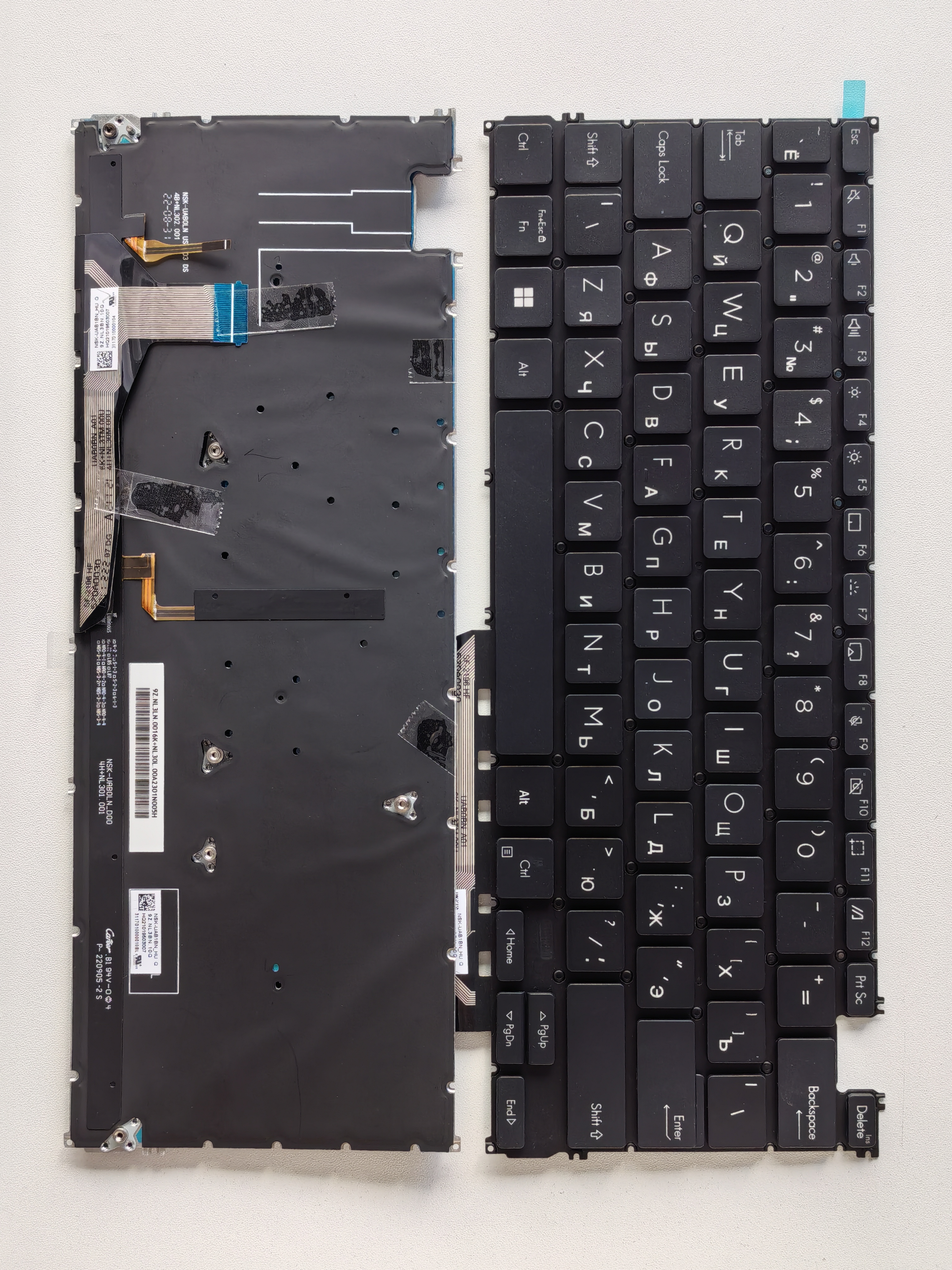 Picture of New Replacement Laptop Keyboard For ASUS UM5302/UX3402/UM3402/UP5302 BLACK Backlit RU Layout